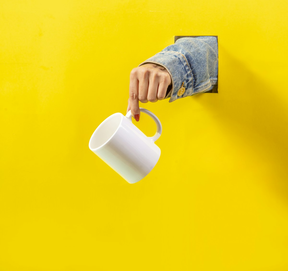 Mug personnalisé blanc en céramique
